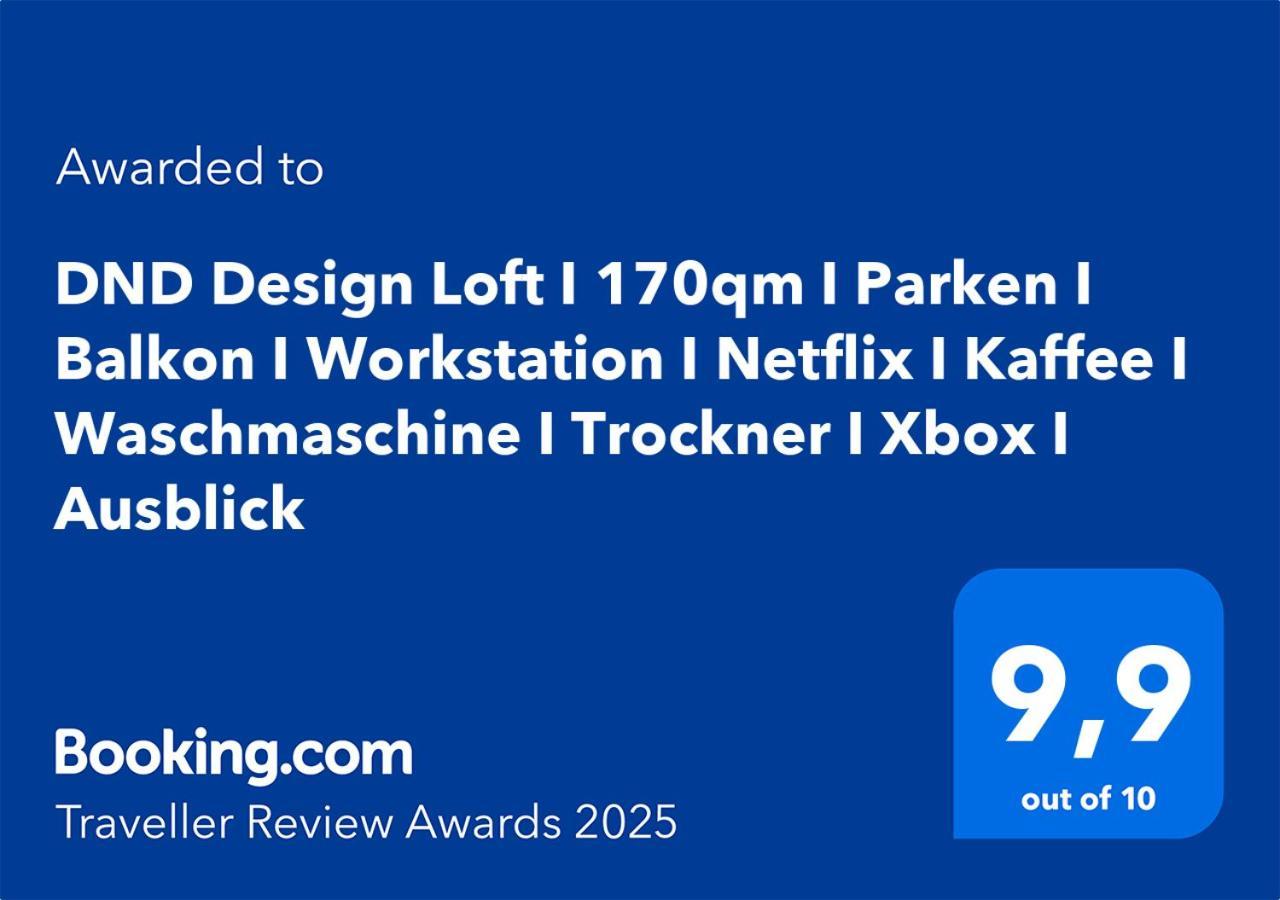 Dnd Design Loft I 170Qm I Parken I Balkon I Workstation I Netflix I Kaffee I Waschmaschine I Trockner I Xbox I Ausblick Apartment Wurzburg Exterior photo